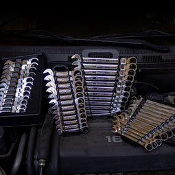 Jeu de clés à cliquet courtes à 120 dents