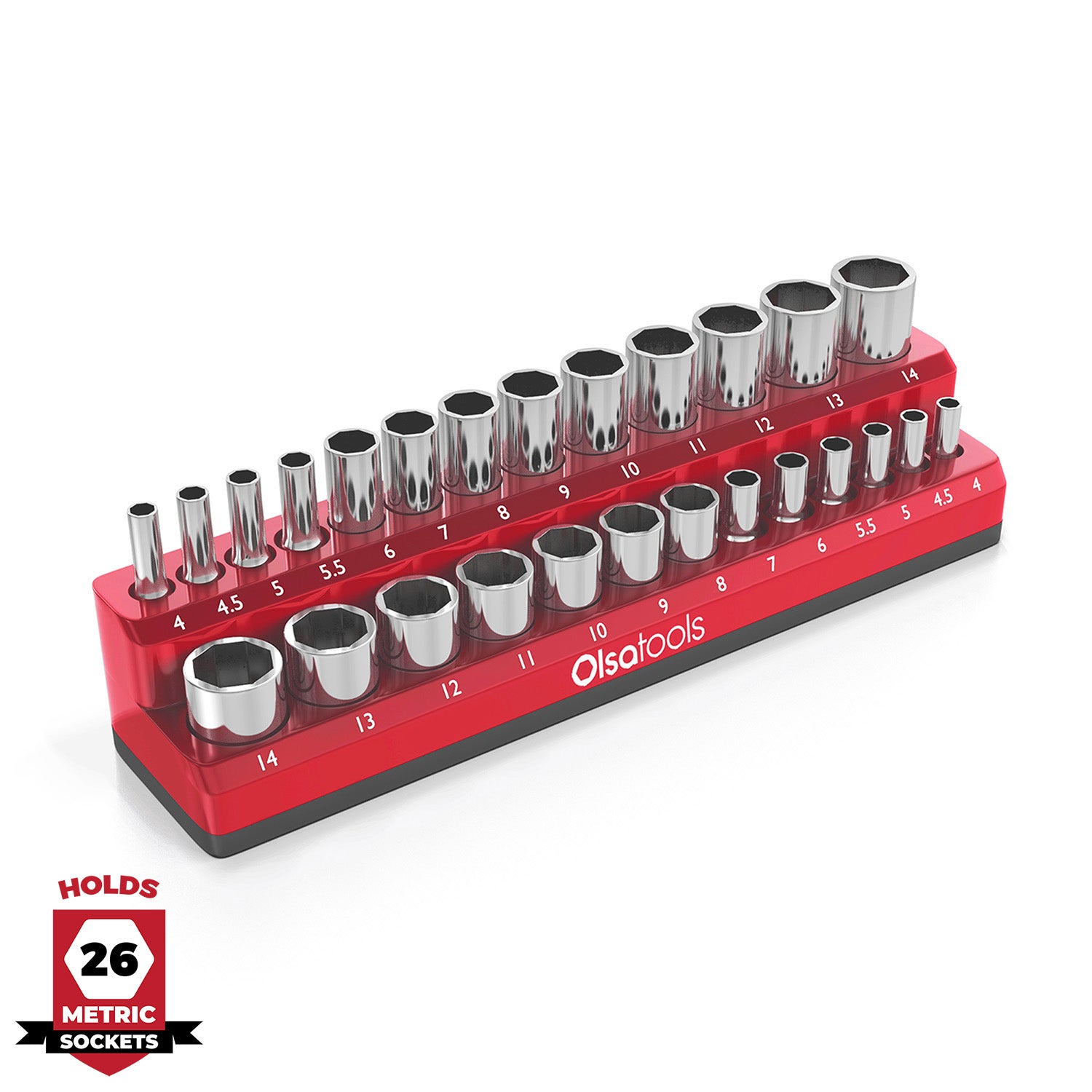 2-Row Magnetic Socket Holder | #1 Top Rated Socket Organizer – Olsa ...