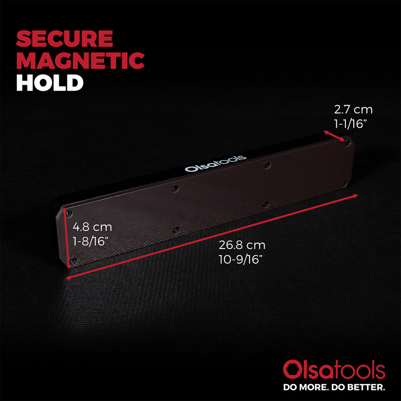MSKH1R38BITBLK,alt:Single-Row Magnetic Socket Bit Holders 3/8" Drive Product Dimensions