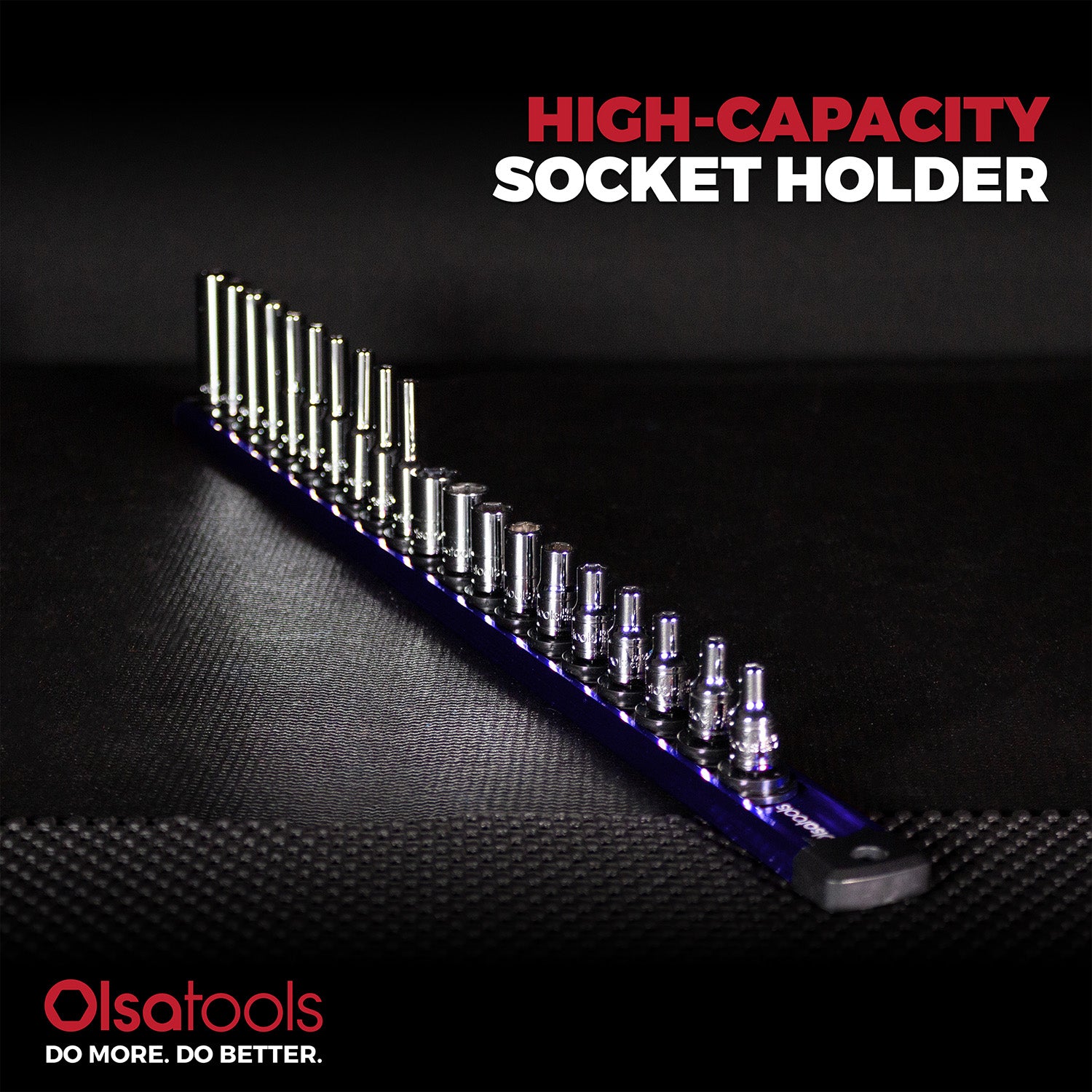 Magnetic Aluminum Socket Rails with Swiveling Clips | Olsa Tools ...