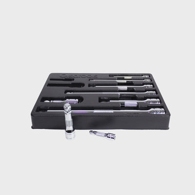 Wobble Socket Extension Set (9pc) | 1/2, 3/8, 1/4" Drive Ratchet Extension Bars