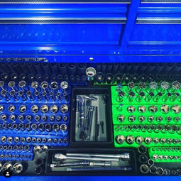 【𝟯𝟮𝗣𝗰𝘀】【Black】A-LUGEI Tool Box Organizer Tray Divider Set, Desk Drawer  Organizer, Garage Organization and Storage Toolbox Accessories for Rolling  Tool