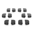 Picture of Locking End Caps for Aluminum Socket Rails | 12-Pack End Caps - Thumbnail Image #1