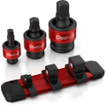 3pc Universal Joint Set, Socket Adapter 1/2", 3/8", and 1/4" drive